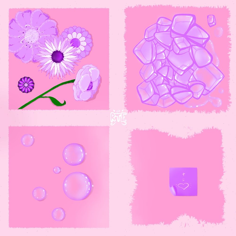 Digital art drawing illustration painting doodle digital artist Art Raffle lottery giveaway flowers ice drops water shiny fresh summer fluffy арт лоттерея розыгрыш диджитал арт рисунок дудл