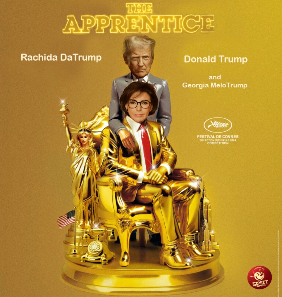 Affiche du Soviet Suprem
Dati est « The Apprentice » devant Trump 