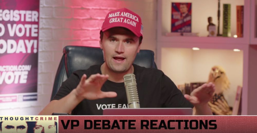 Charlie Kirk on the VP debate: "I spoke to JD last night. I was texting him all my debate advice."