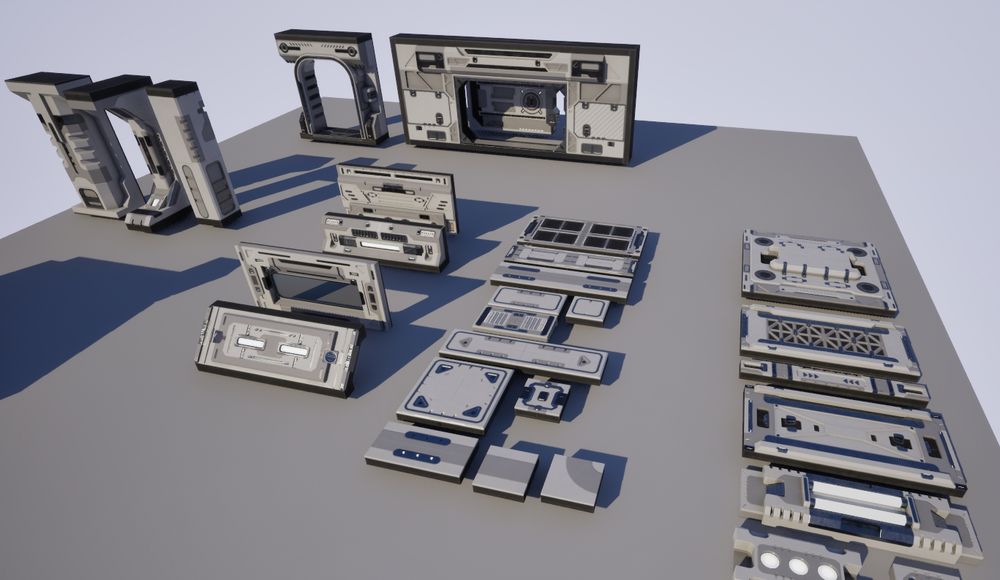 Space station parts asset pack