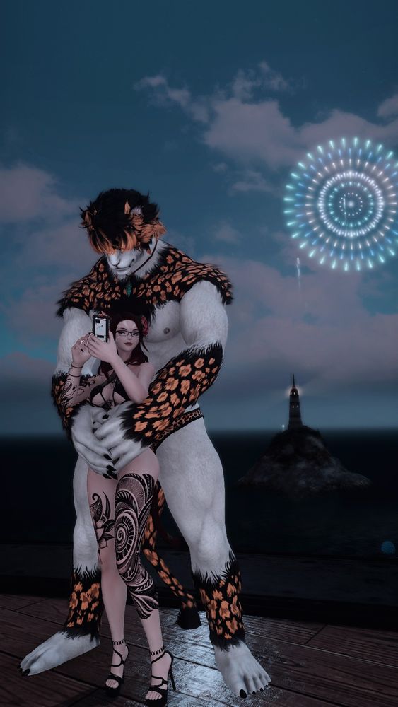 Feeling safe in his arms.