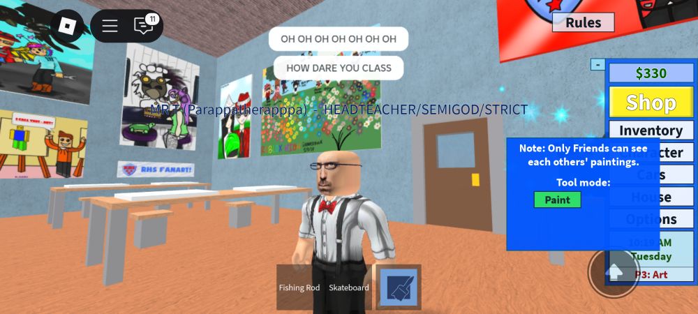 Player says OH OH OH OH OH OH
HOW DARE YOU CLASS