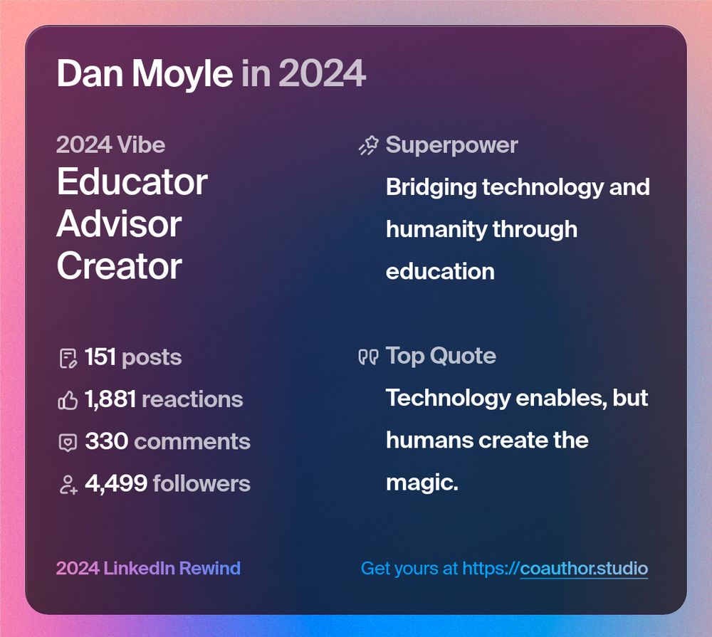 A highlight reel from Coauthor Studio for Dan Moyle on LinkedIn