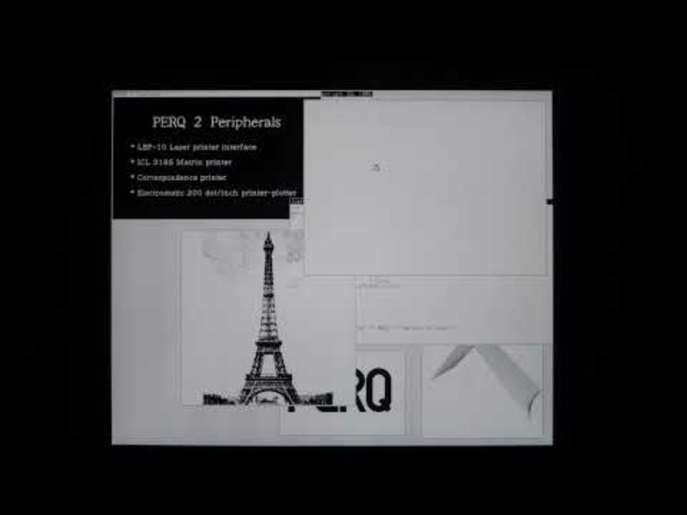 PNX 5.03 reboot and demonstration on a PERQ 2T2