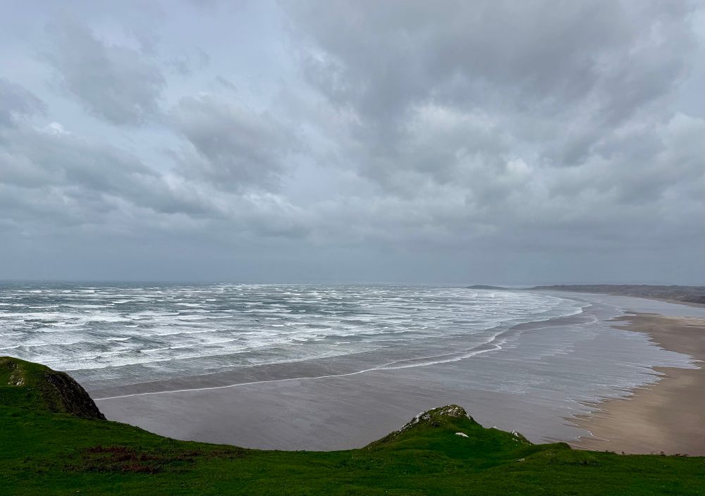 Stormy seas around Gower
