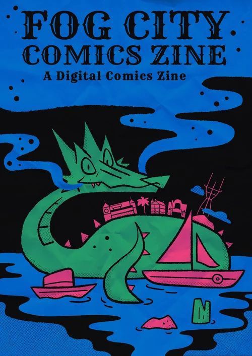 Cover of the Cartoon Art Museum's free 'Fog City Comics Zine'