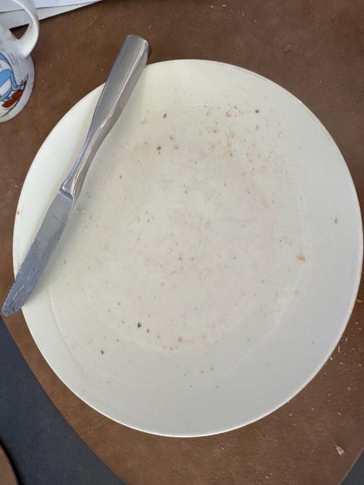 Empty plate 🍽️ 