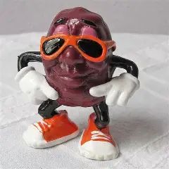 California Raisin with sunglasses and a smirk