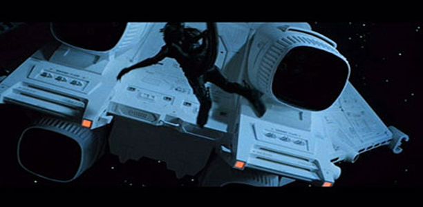 Ending of Alien when the creature is shot out of the airlock into space