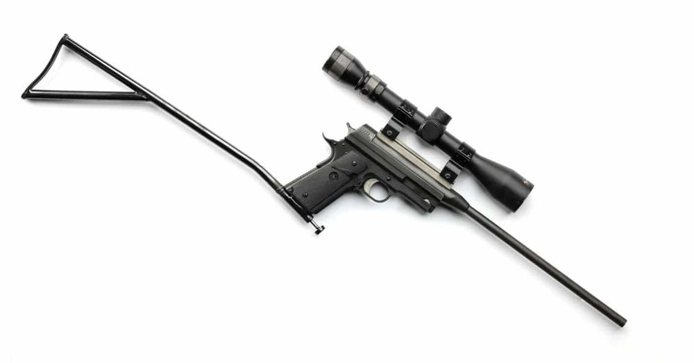 The guns had an option for mounting a scope and a magazine adapter variant that included a stock.