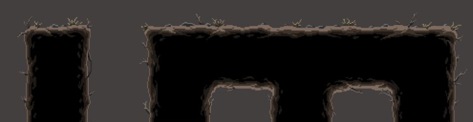 2D game tileset, seamless dirt texture