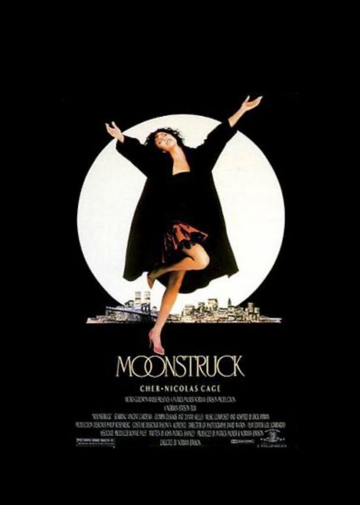 Promotional poster for movie, “Moonstruck”