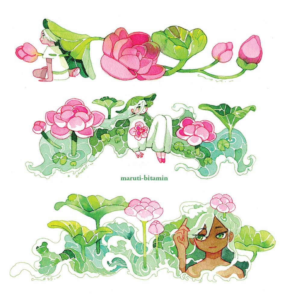 spirits of waters and waterlilies
coexisting 