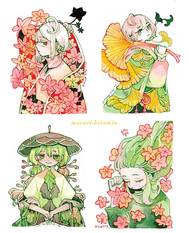 forest spirits, they are covered in leaves!!