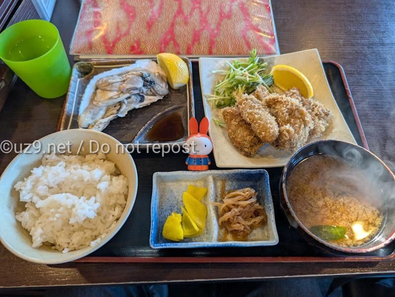 牡蠣フライ！
生牡蠣！
たまらぬ！