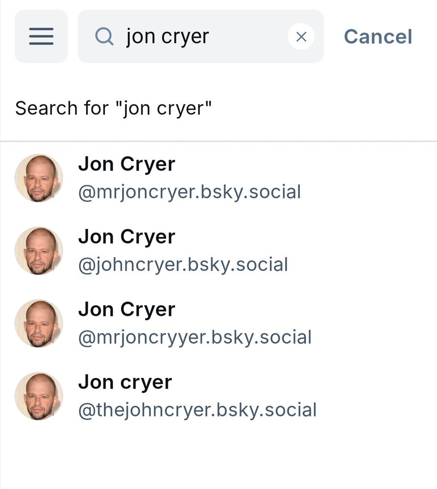 Fake accounts for Jon Cryer 
