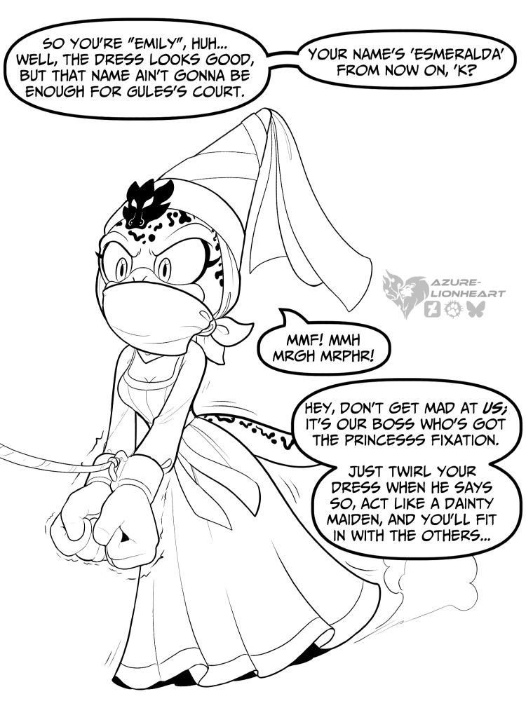 (Elzy0291) Emily, Captured & Princessified for Egg Boss Gules
