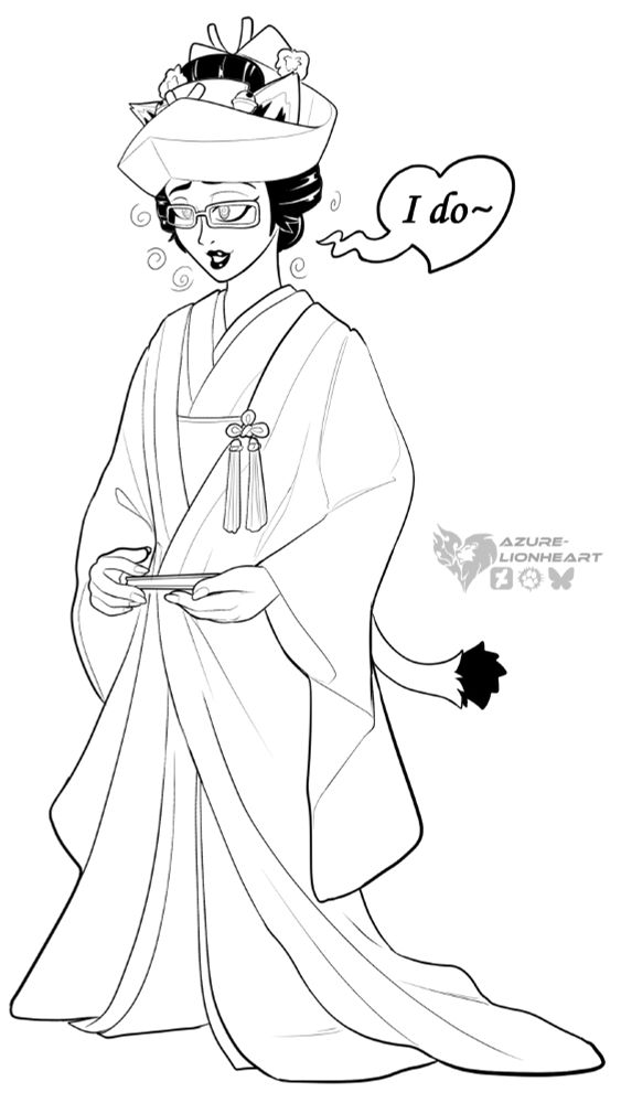 (James, Sleep-Deprived Farmer) Catgirl hypno'd into a Japanese bride