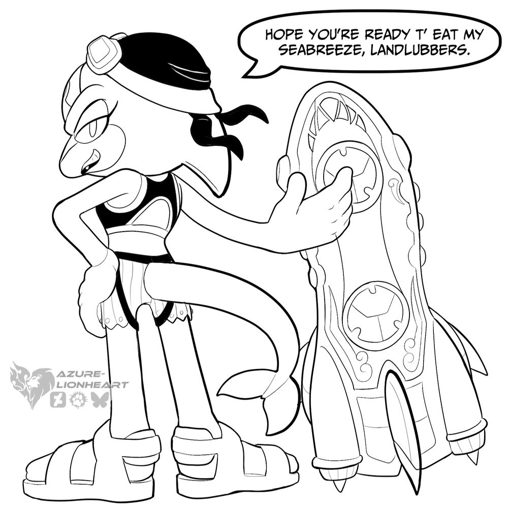 (Cobraironwarrior) Egg Boss Sonar in the Sonic Riders style
