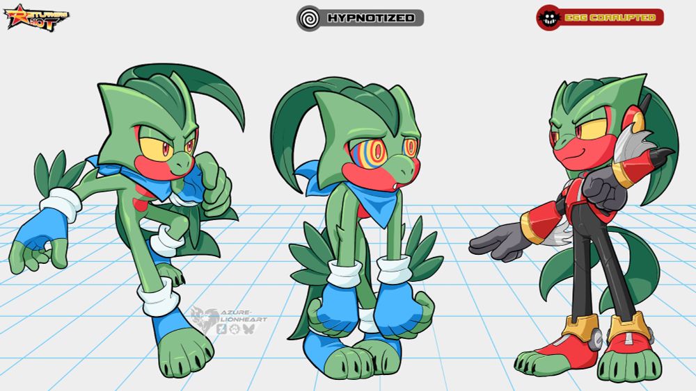 [Hypnotized] is a common status in Egg Assault & Returners RIOT; escalating in three tiers, victims first lose access to Skills, then may outright lose turns, and finally increase likelihood of themselves  being captured by enemy units like Egg Drone Pods.
[Egg Corrupted] is a common corruption in Egg Assault; victims have been converted to loyal servants of the Eggman Empire & now attack former allies in an effort to convert them as well.