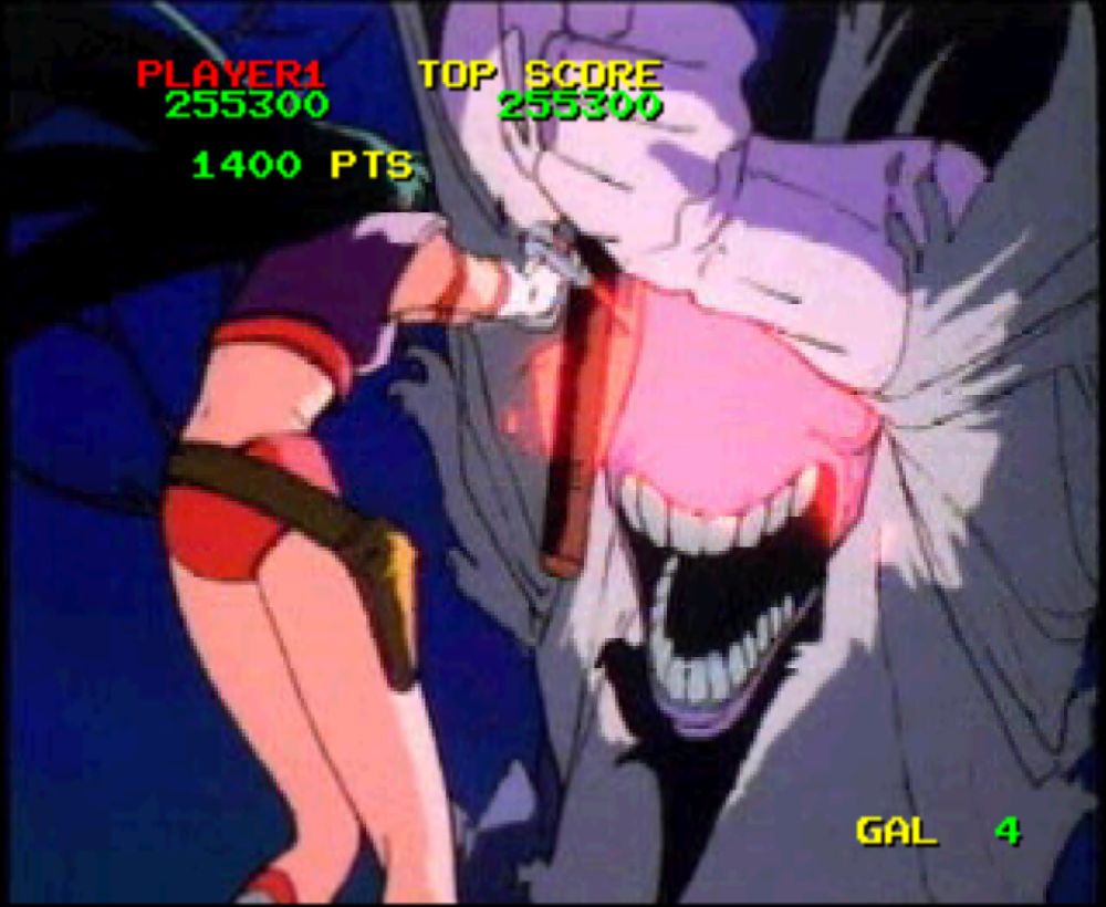 Time Gal is shooting the grim reaper in the fucking face