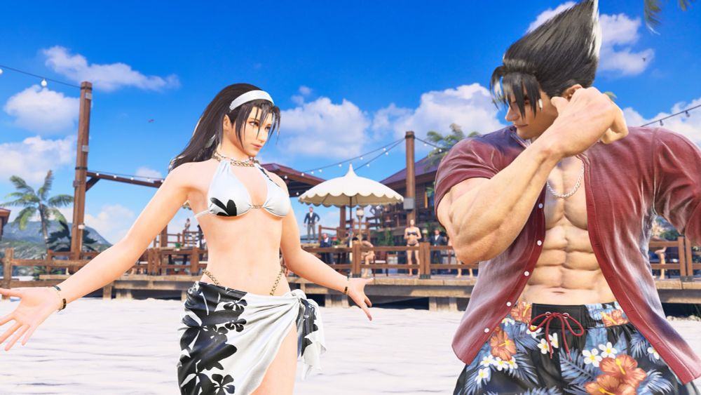 Jun and Jin Kazama at Seaside Resort