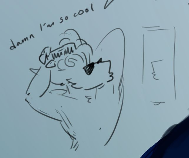 SAAAPHIHIIHIIHIII DDODOODELLEDLEL AGRGRGRGGHHH WOOOO [Sapphi doodle! @sapphiringore did these :> ]

Doodle-Johnny-Tazo combs his luscious locks in the mirror with a lil smooch, saying "damn I'm so cool". The mirror is smooching back [that's the reflection but i meannn]