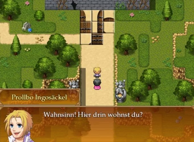 3x3 Schiebepuzzle, aber mit Türen.