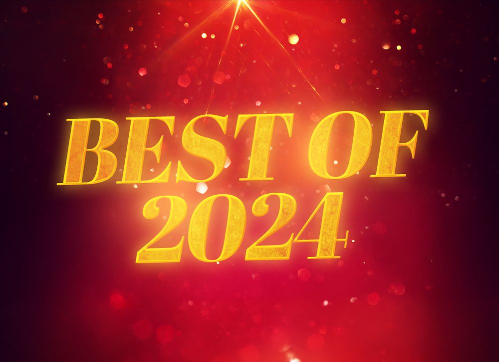 Best of 2024 promotional image with a red background and gold-coloured text in the foreground saying "Best of 2024".