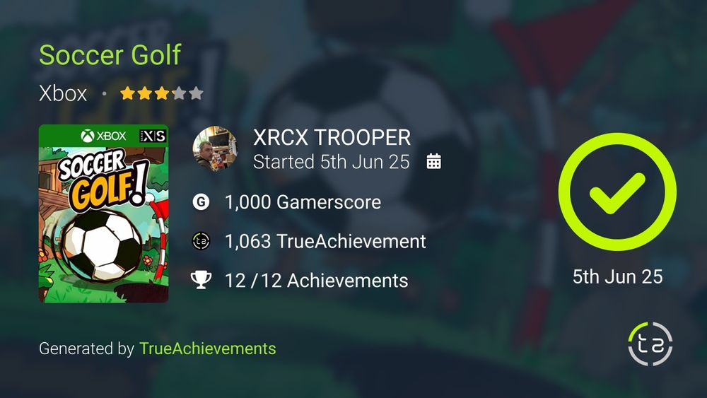 Soccer Golf Achievements | TrueAchievements