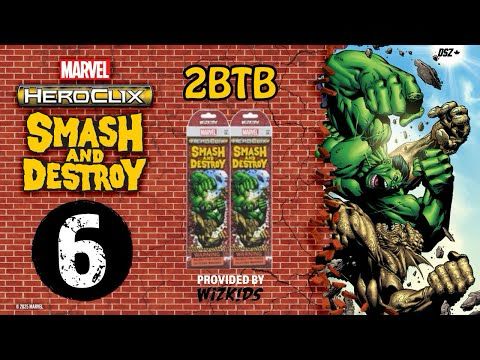 2 Booster Team Build 6: Marvel HeroClix Smash and Destroy