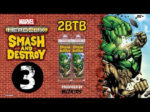 2 Booster Team Build 3: Marvel HeroClix Smash and Destroy