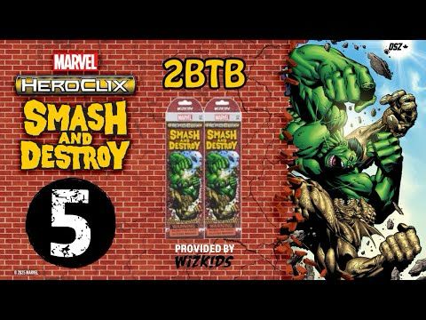 2 Booster Team Build 5: Marvel HeroClix Smash and Destroy