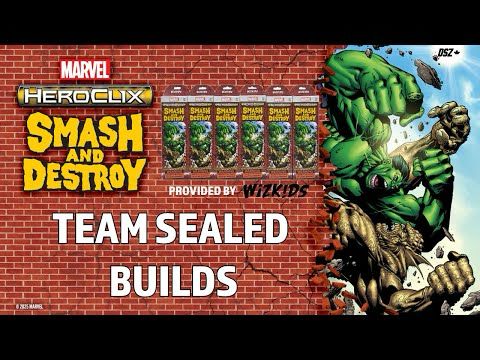 HeroClix Marvel Smash And Destroy Team Sealed Builds