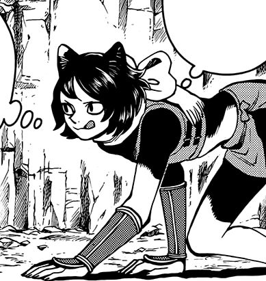 A random screencap of izutsumi from the dungeon meshi manga or anime, actual alt text coming soon hopefully