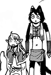 A random screencap of izutsumi from the dungeon meshi manga or anime, actual alt text coming soon hopefully