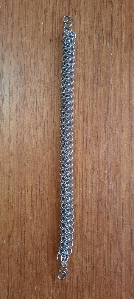 A stainless steel arkham weave bracelet 