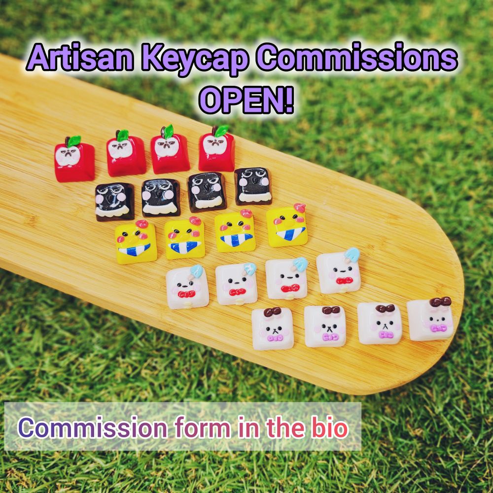 Artisan keycap commissions open!! Link in bio