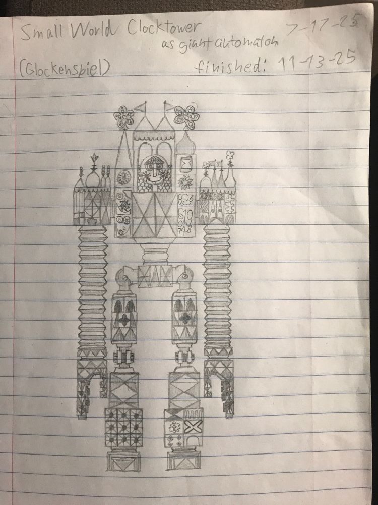 The Small World Clocktower, named Glockenspiel, if he was a gigantic automaton.