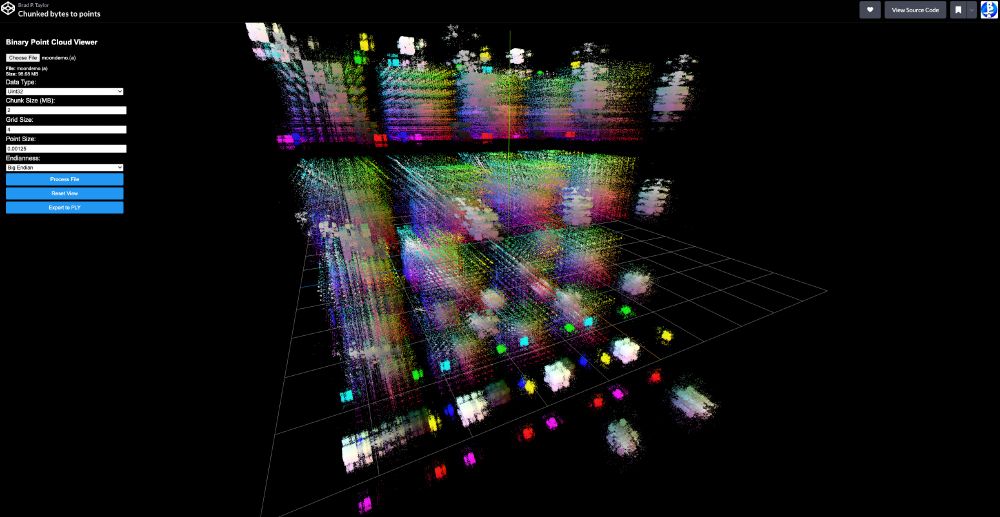 colorful display of ~98MB of data from moondemo.(a) viewed by https://codepen.io/lardratboy/full/QwwrXKb