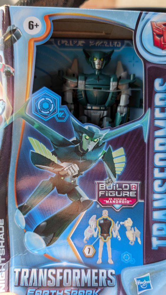 Owl nightshade transformers toy in box. 