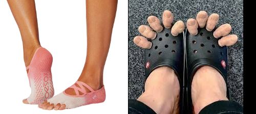 Toe Socks and Toe Crocs