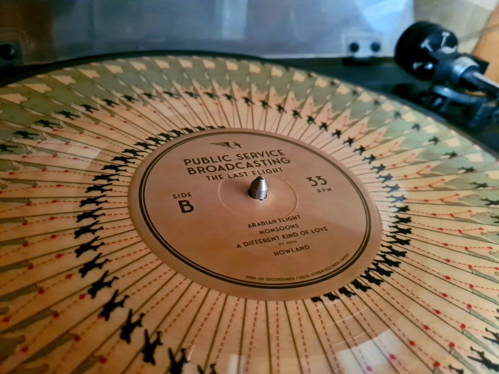 Vinyl picture disc record of The Last Flight by Public Service Broadcasting 