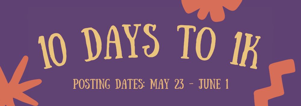 title banner for 10 Days to 1K event