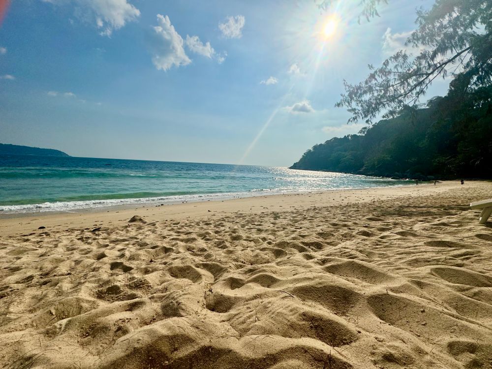 Beach with blue Andaman Sea