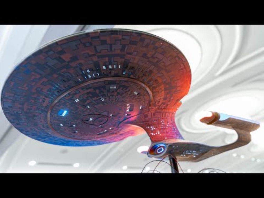 Massive USS Enterprise 1701-D Model Build With Custom Lighting!
