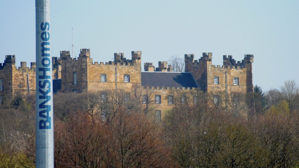 View of Lumley Castle from Durham County Cricket Ground