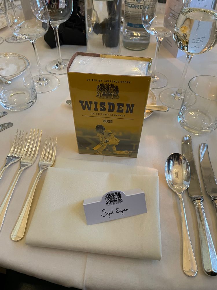 This year’s Wisden on the table in the Long Room at Lord’s. 