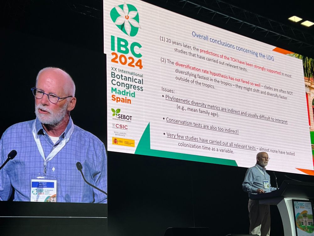 Michael Donoghue plenary at the International Botanical Congress 2024