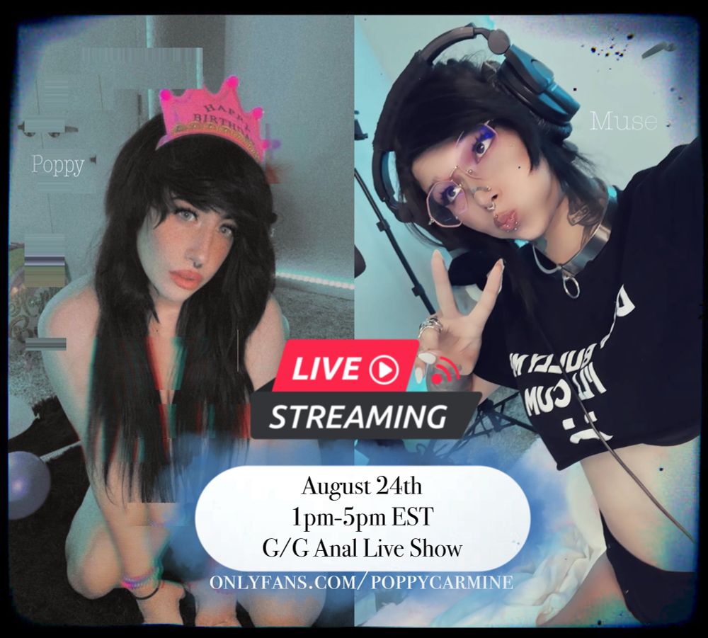Live show flyer for Sunday on my free onlyfans.